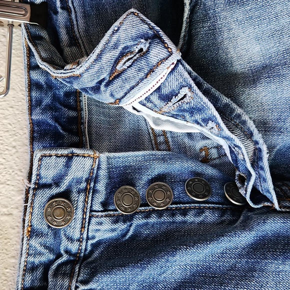 FREE PEOPLE High Rise Five Button Fly Shorts Size W 26 - Picture 2 of 7